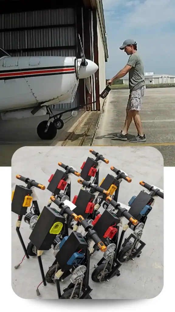 Powered Ground Handling Tow Bar for Pilots