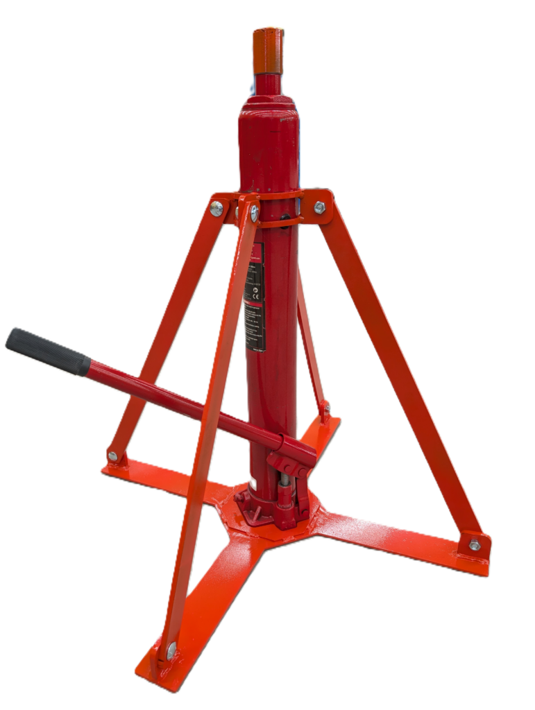 4 ton hangar airplane jack with red tripod frame