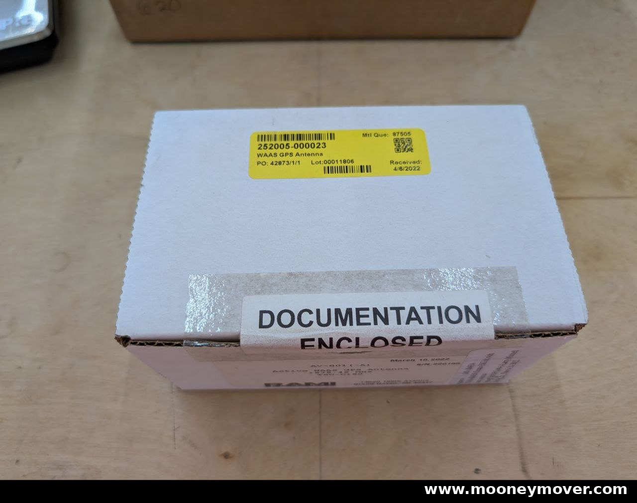 PY-0044 — 02 sealed box documentation closure and inventory label — actual item or package view